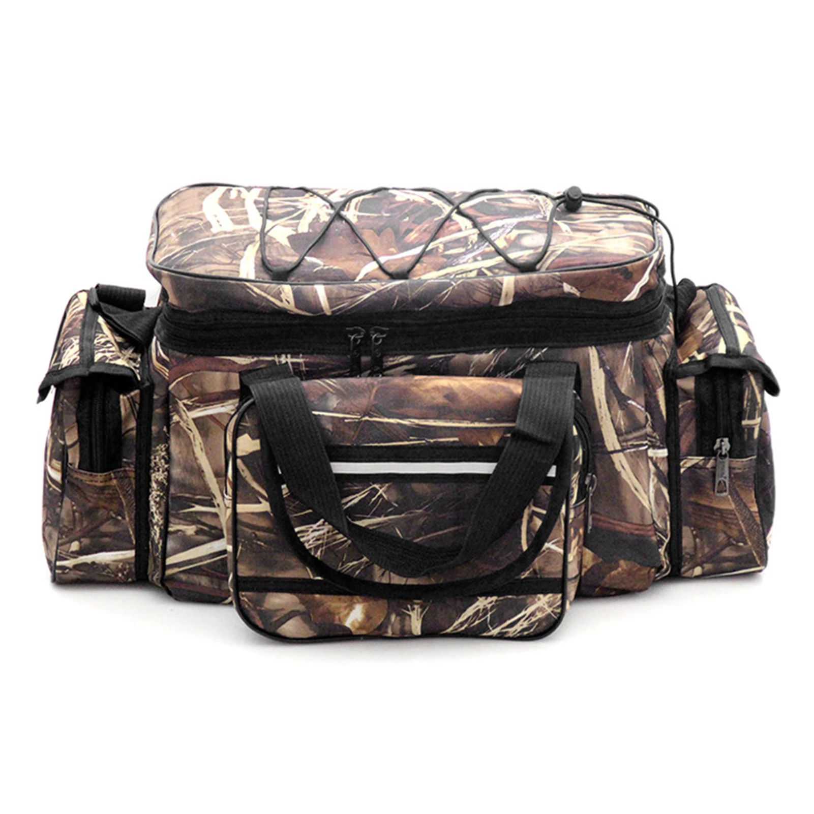 Portable Waterproof Fishing Bag Fishing Shoulder Backpack Tackle Case Pocket Kit 
