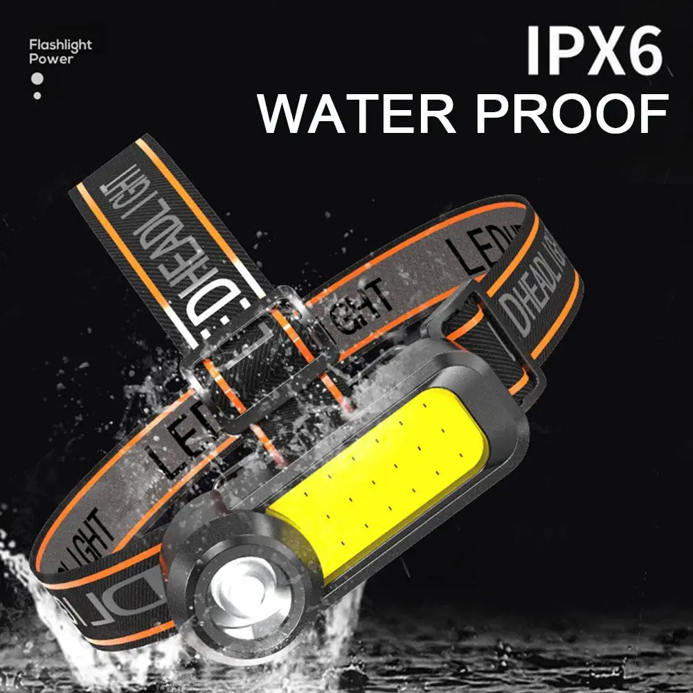 

LED Mini Headlights 3000LM USB Rechargeable High-power Waterproof Camping And Fishing Flashlight For Hunting X8K7