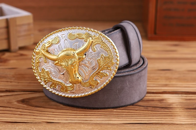 gold eagle big buckle full grain real leather 100% genuine leather hawk mens belts luxury high quality camel brown cowboys women