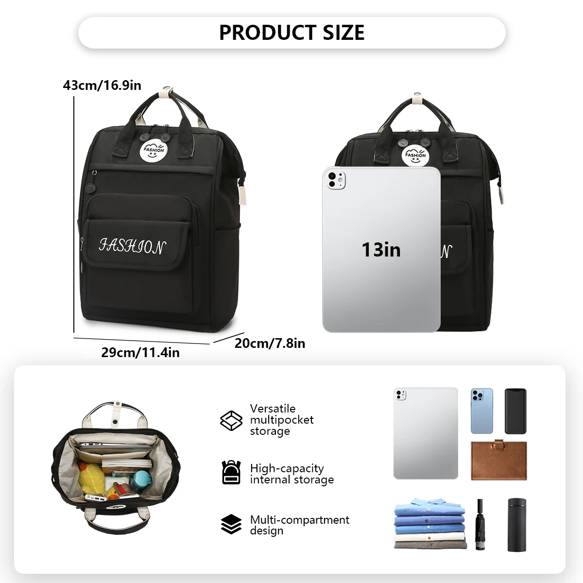 Mummy Bag, Multifunctional Large-Capacity Backpack, Satchel Mother and Baby Backpack, Lightweight Travel Bag for Mom, New Travel Bag for Climbing and Playing, Hiking and Playing with Baby