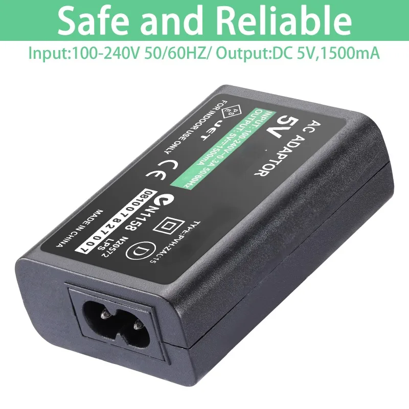 Charger AC Adapter Home Wall Charger for PSP1000 Power Supply Cord for PSV1000 EU US Plug