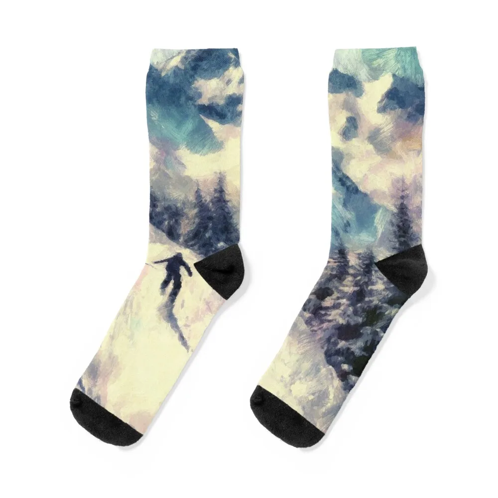 

Snowboarding Scene Socks winter thermal Children's Hiking boots Men Socks Luxury Brand Women's