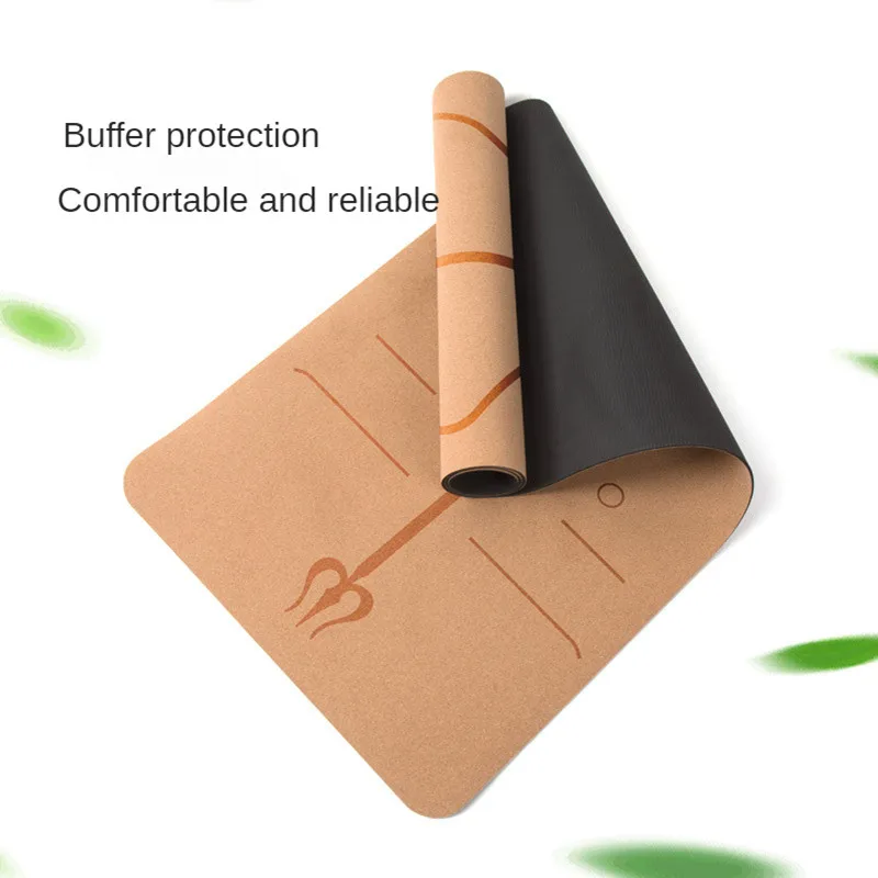 

Lezyan Natural Cork Yoga Mat Fitness Gym Sports Pilates Non-slip Slimming Balance Training Pads Exercise Workout