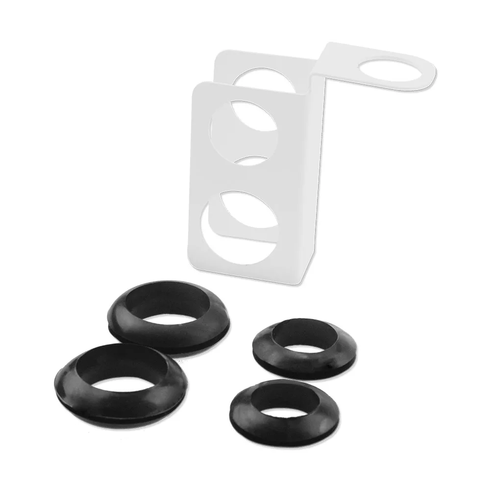 SY 1PC Metal&Silicone Hookah Shisha Hose Holder Hookah Accessories Max Dia.23mm Min Dia 19mm Can Hold 2 Hose Smoking Accessories 2