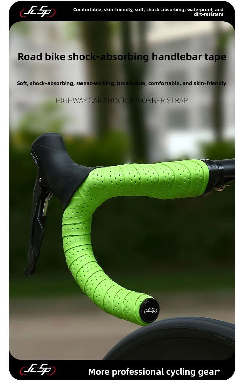Road Handlebar Belt Dead Fly Fahrrad-Lenkergriff, gebogen, mit rutschfestem, ultraleichtem, atmungsaktivem Material umwickelt, Fahrradzubehör – Detail 1