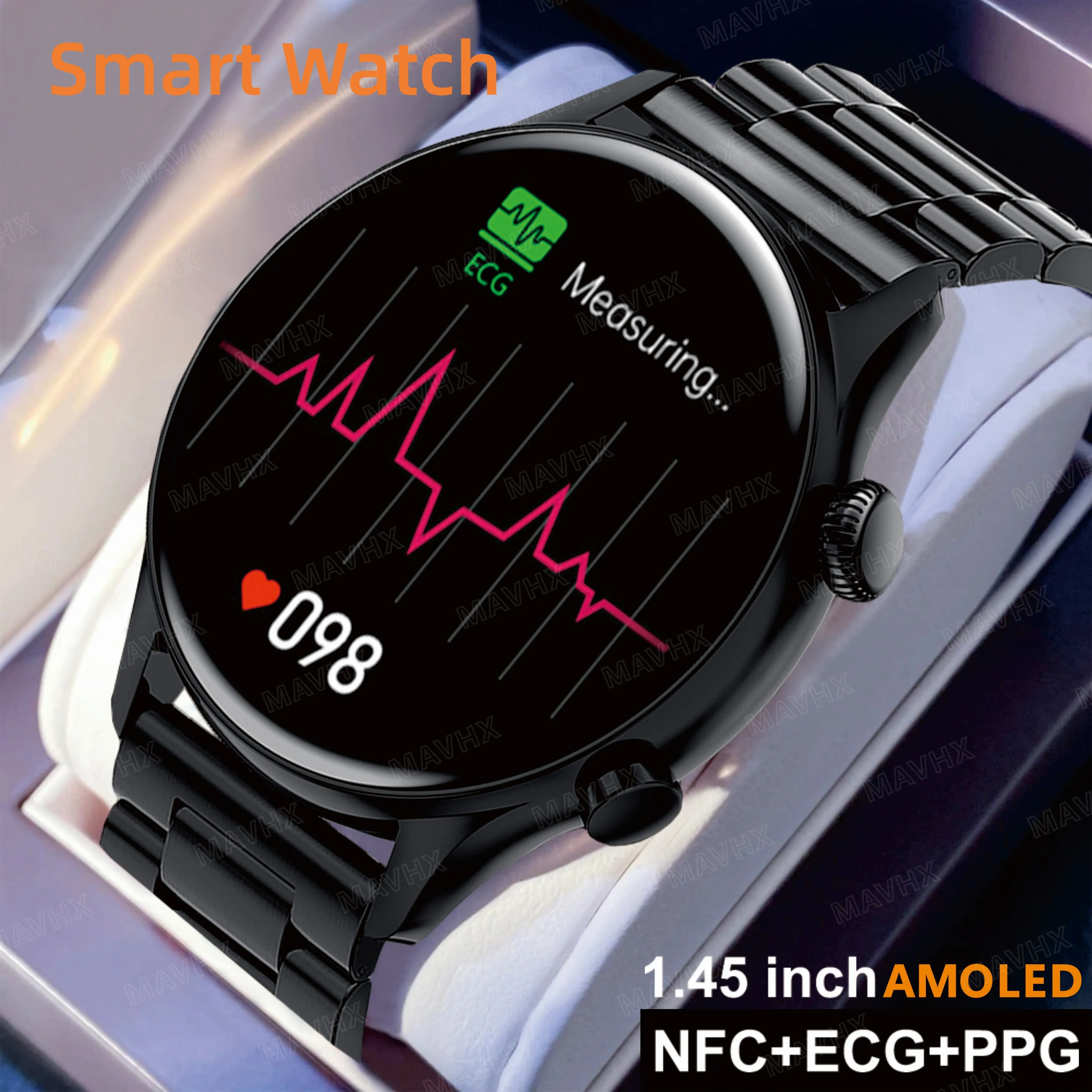 

New Bluetooth Call Smart Watch Full Touch Screen Sports and Fitness Watch Suitable for Android iOS Women's and Men's Smart Watch