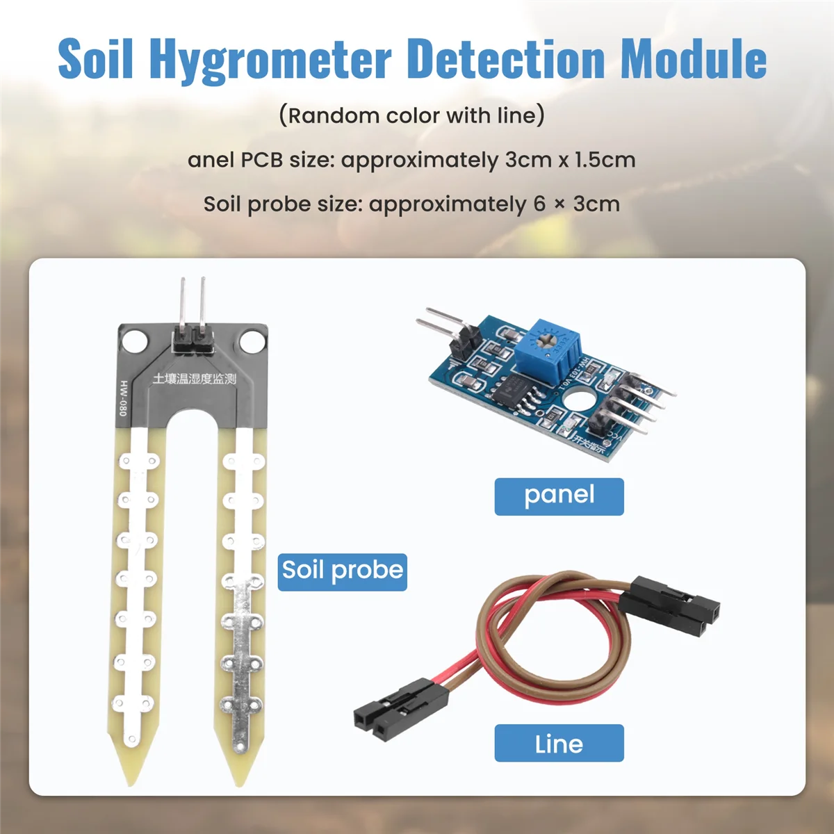 Soil Hygrometer Detection Module Moisture Sensor FC-28 DC 3.3V-5V