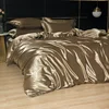 Luxury 100% Mulberry Silk Bedding Set with Duvet Cover Set Double King Queen Size Bedding Cover Kit 4pcs Bed Cover Bed Linen Set 2