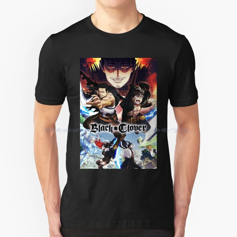 Black Clover2 T Shirt 100% Cotone Tee Yami Sukehiro Demon Black Clover Manga Black Clover Anime Charmy Luck Noelle Lis Asta