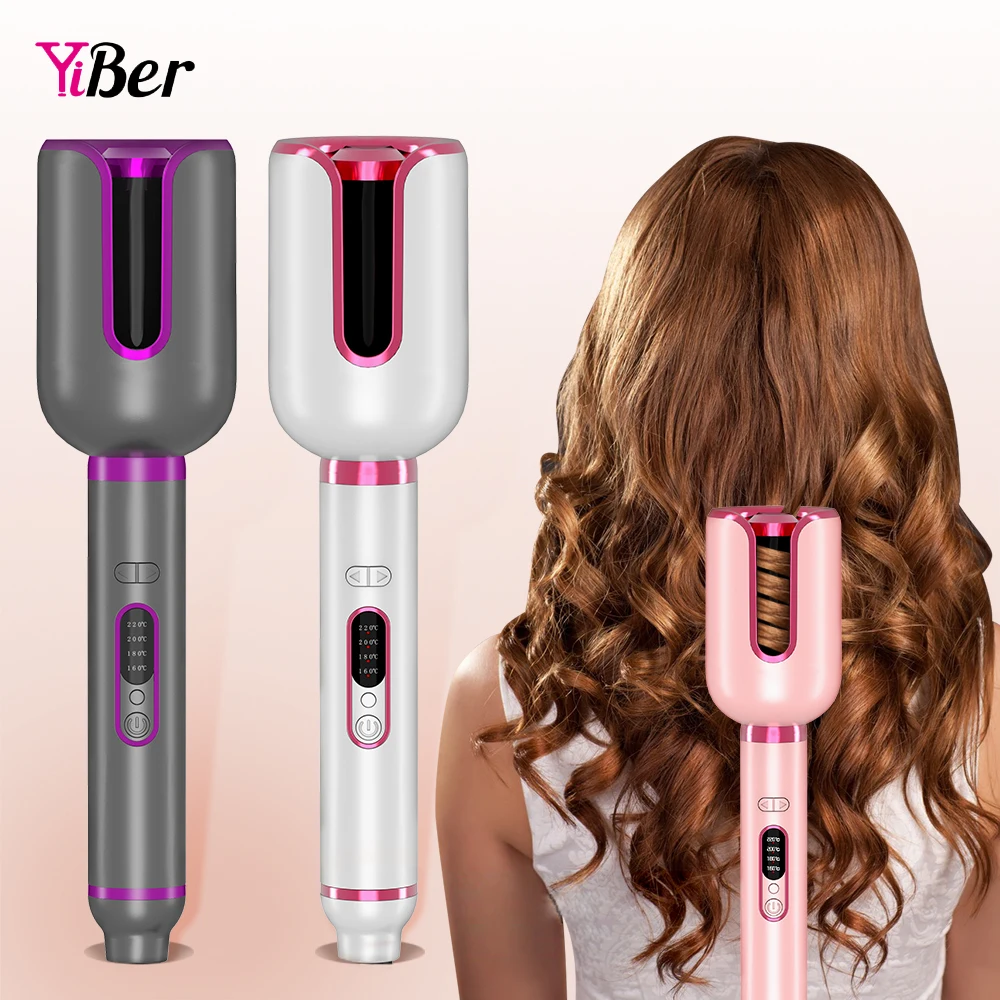 

Flower Hair Waver Irons Automatic Hair Curling Iron Anti-Tangle Ceramic Rotating Hair Curler Large Slot Styling Appliances