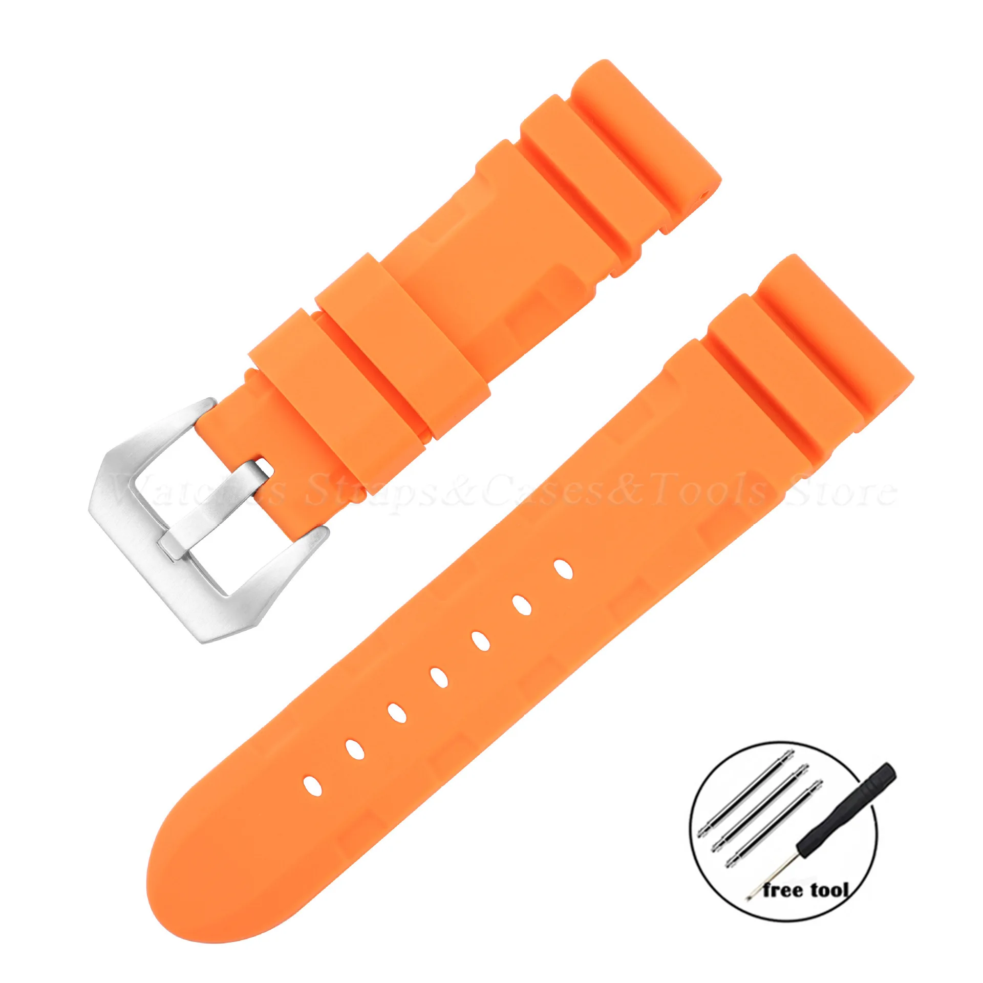 Silicone Watch Strap - Premium Rubber Bracelet Replacement
