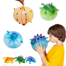

Children Funny Blowing Dinosaur Toys Anxiety Stress Relief Inflatable Dinosaur Balloon Squeeze Ball kids Novelty Party Gift ZXH