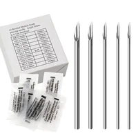 10/20/100PCS Sterile Piercing Needles Surgical Steel Body Piercing Needle Disposable 12G 14G 16G 18G 20G For Nose Lip Supply 1