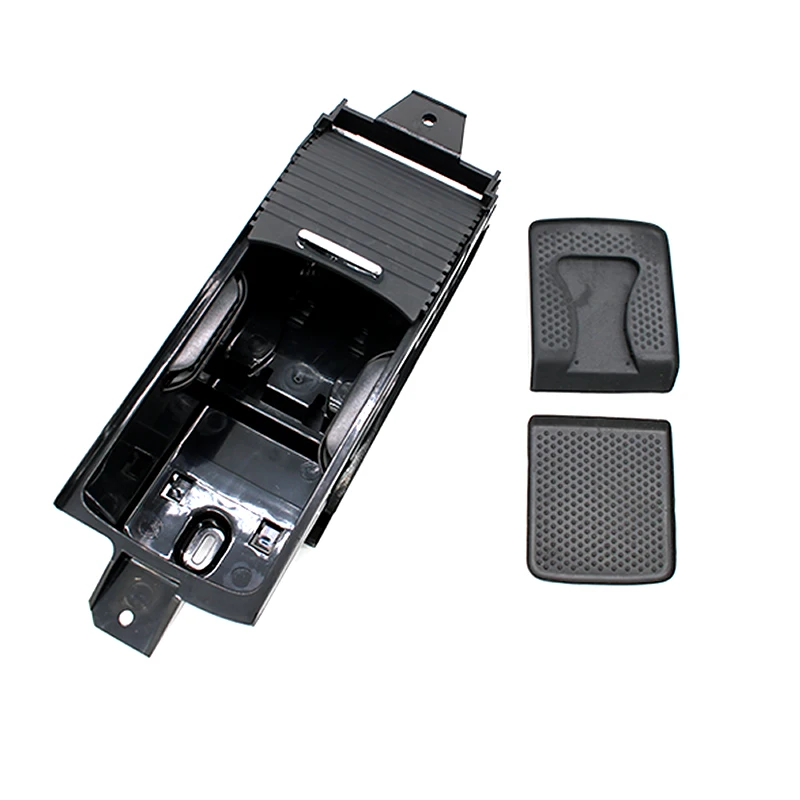 블랙/베이지 유로 컵 홀더 고무 젤 바닥 병따개 포함 팔걸이 센터 콘솔 폭스바겐 골프 MK6 제타 MK5용