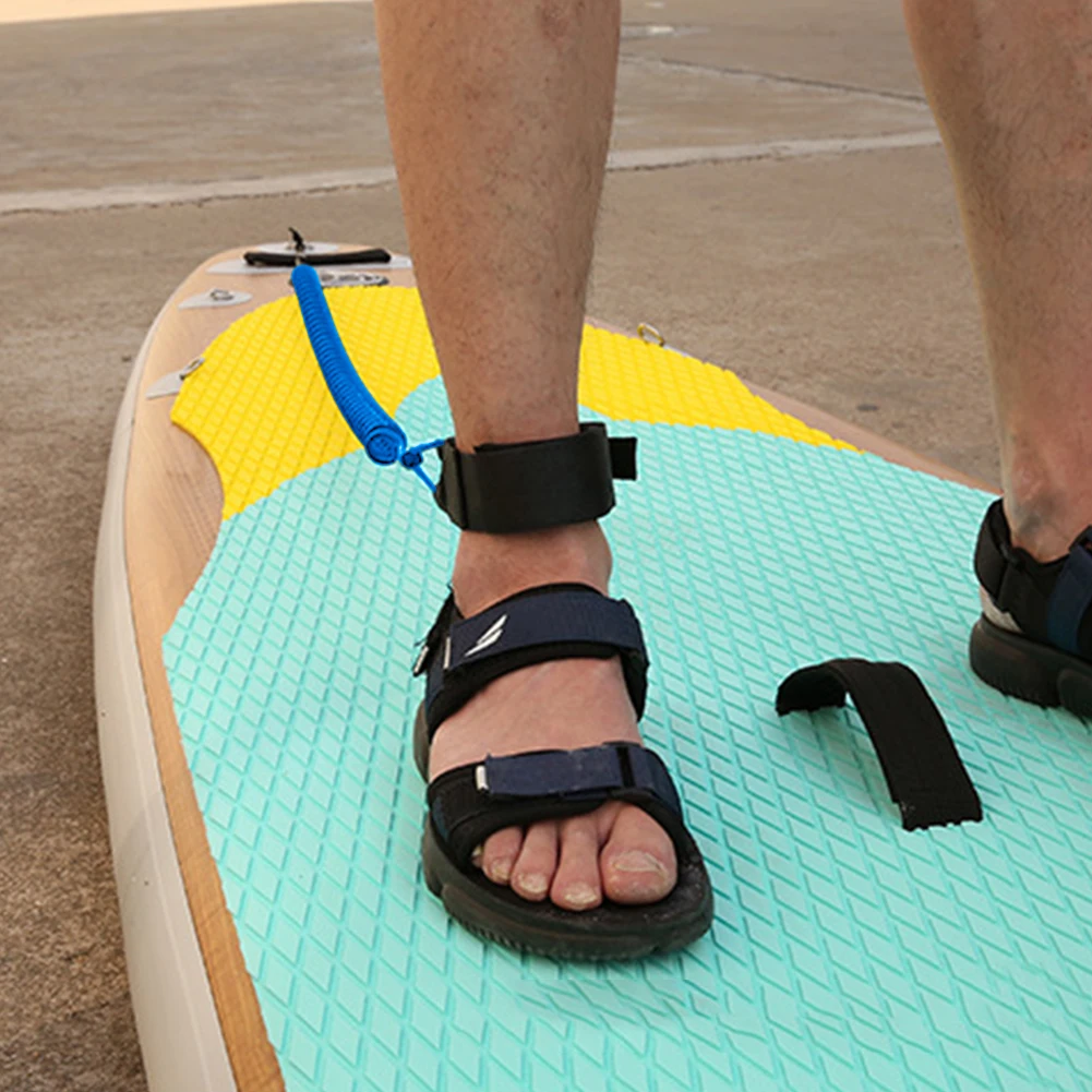 Sup Board Foot Leg Rope Practical Coiled Surfboard Leash Elastic Surfing Stand UP Paddle Board Ankle Leash Surfing Accessories surfboard leash
