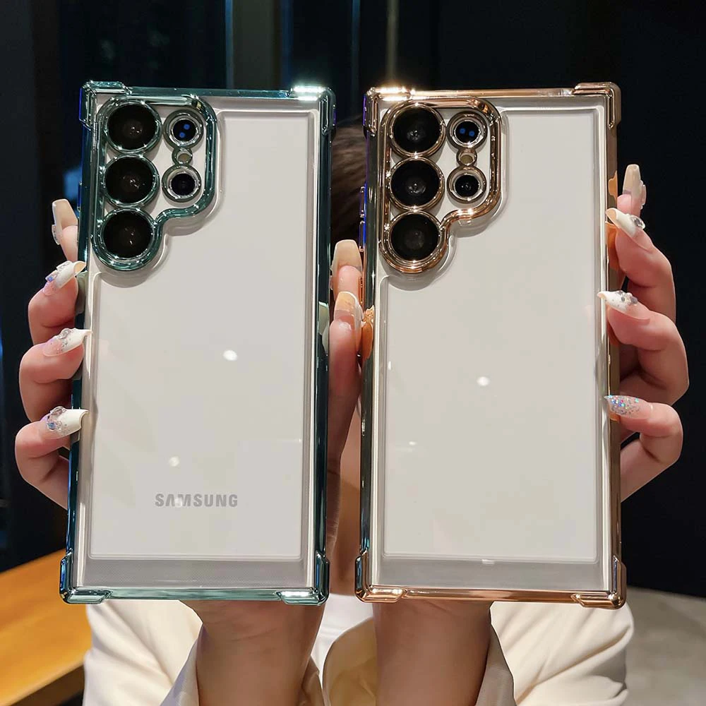 Shockproof Transparent Phone Case For Huawei Mate 60 Pro Plating_voghion.com