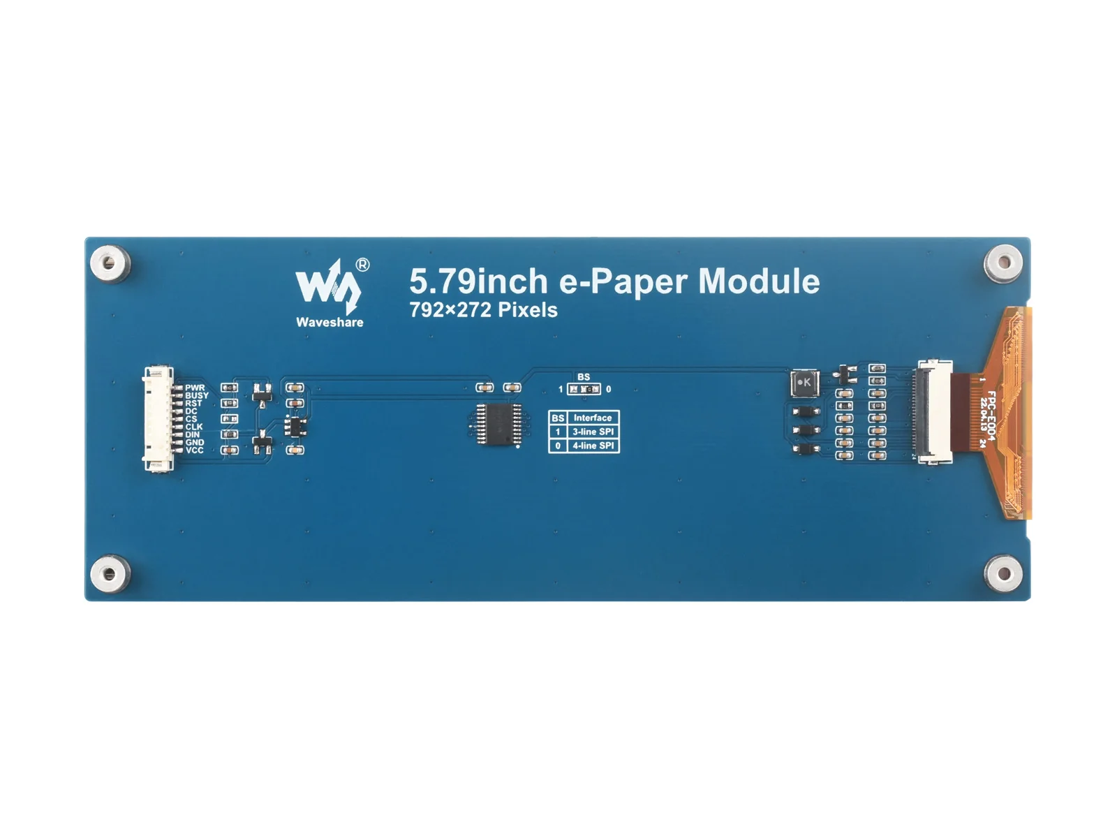 Módulo de Papel Eletrônico 5.79 Polegadas Display E-ink 792x272 Preto Branco Interface Spi Baixa Potência Ângulo de Visão Amplo sem Eletricidade - Imagem 3
