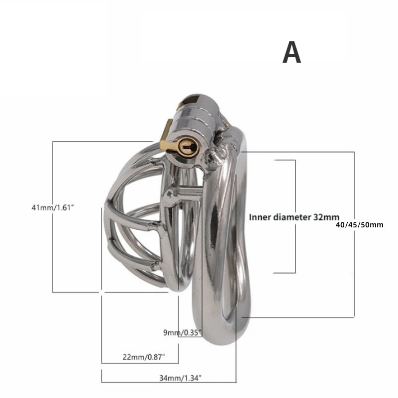 Mini Micro Hollow Chastity Cage Stainless Steel Chastity Device Cock Cages Men's Penis Penis Rings Bondage Lock Sex Toys For Men Penis Chastity Cage Chastity Lock Sex Toy