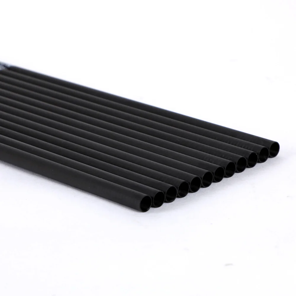 6/12/18pc 32in ID6.2 Pure Carbon Arrow Shaft Spine300 340 400 500 600 700 800 Hunting Shooting Compound Recurve Bow Arrow tube carbon arrow shafts