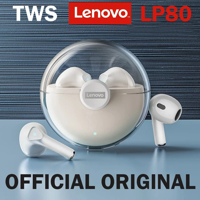 Original Lenovo LP80 Headphone TWS Bluetooth Wireless Earphones Sports Movement Fitness Headset Low Latency Gaming Music Earbuds 1