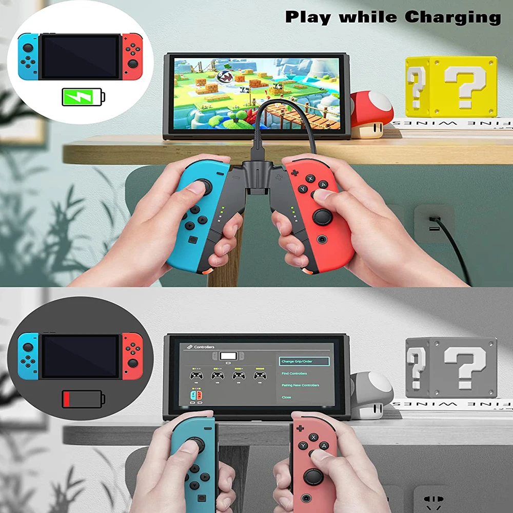 In Joycon Charger Grip for Nintendo Switch/ Oled Controller