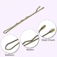 50-150 pièces 5cm vague épingle à cheveux alliage or noir épingles à cheveux Simple pince à cheveux Barrette pour mariage mariée femmes filles coiffures outil 4