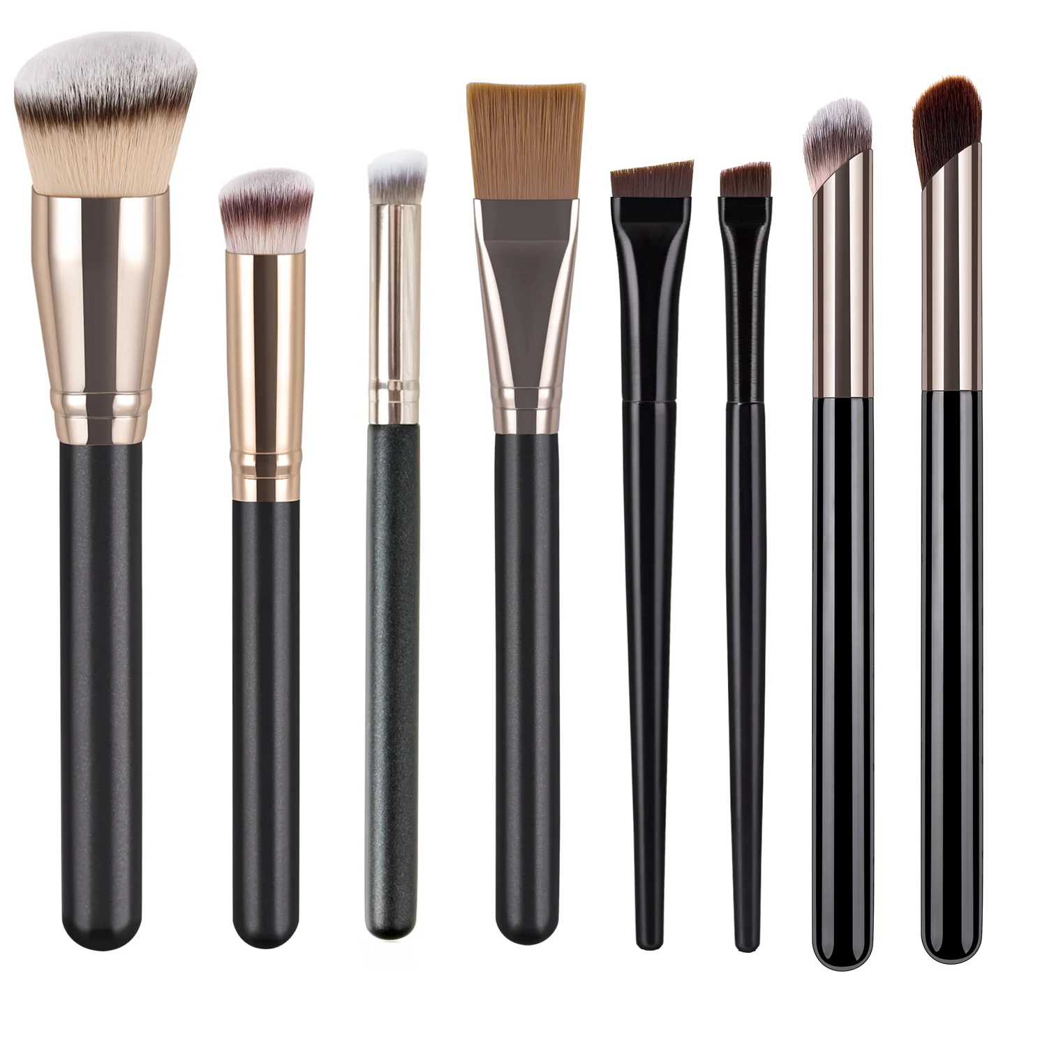 

100Pcs Foundation Concealer Brush Blending 270 170 370 191 Makeup Brush Cream Contour for Liquid, Cream and Setting Powder