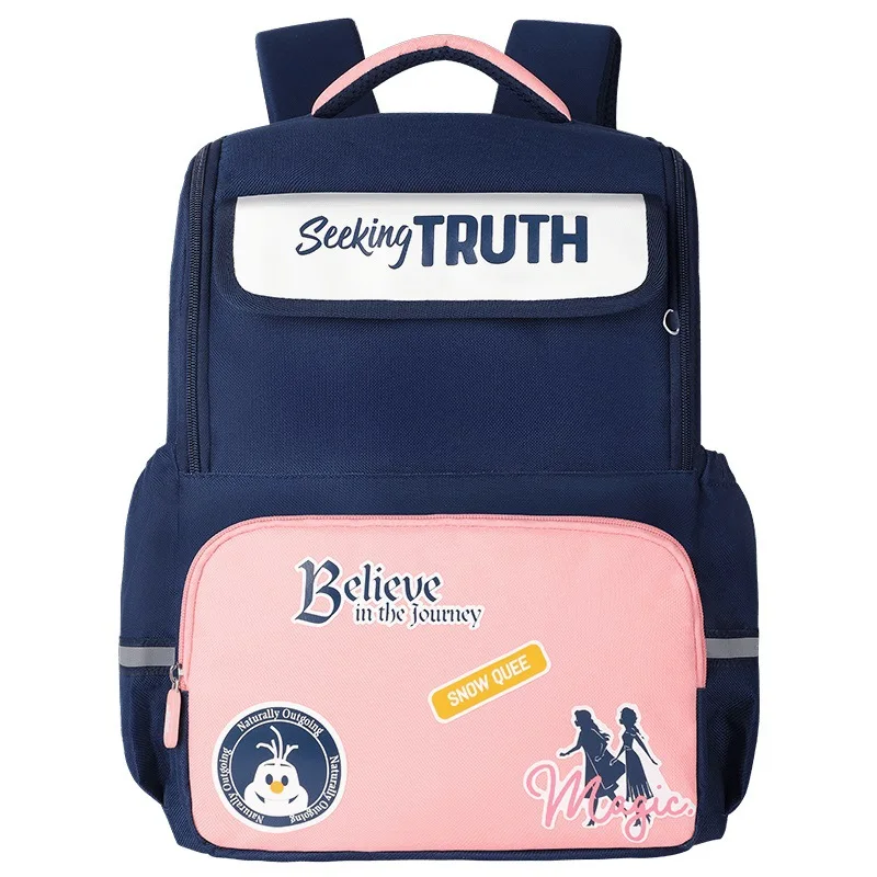 Disney New Frozen School Bags For Girls Elsa Anna Primary Student Shoulder Orthopedic Backpack Grade 1-3 Kids Gifts Mochilas