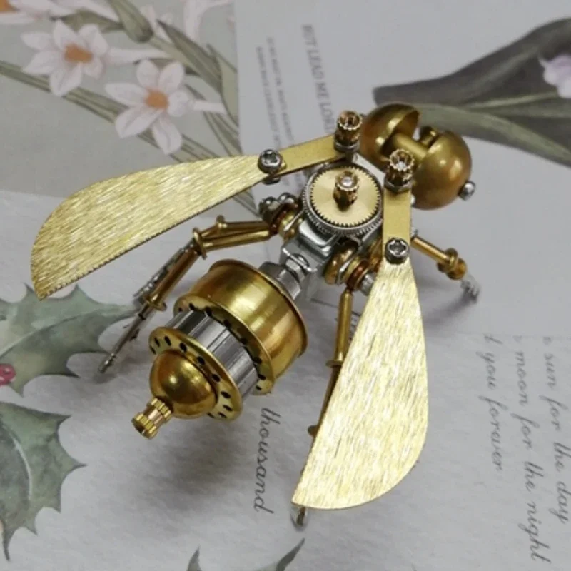 

Mechanical Insect Bee Model Metal DIY Building Blocks Three-Dimensional Assembly 3D Puzzle toys Birthday Gift for Kid Adults