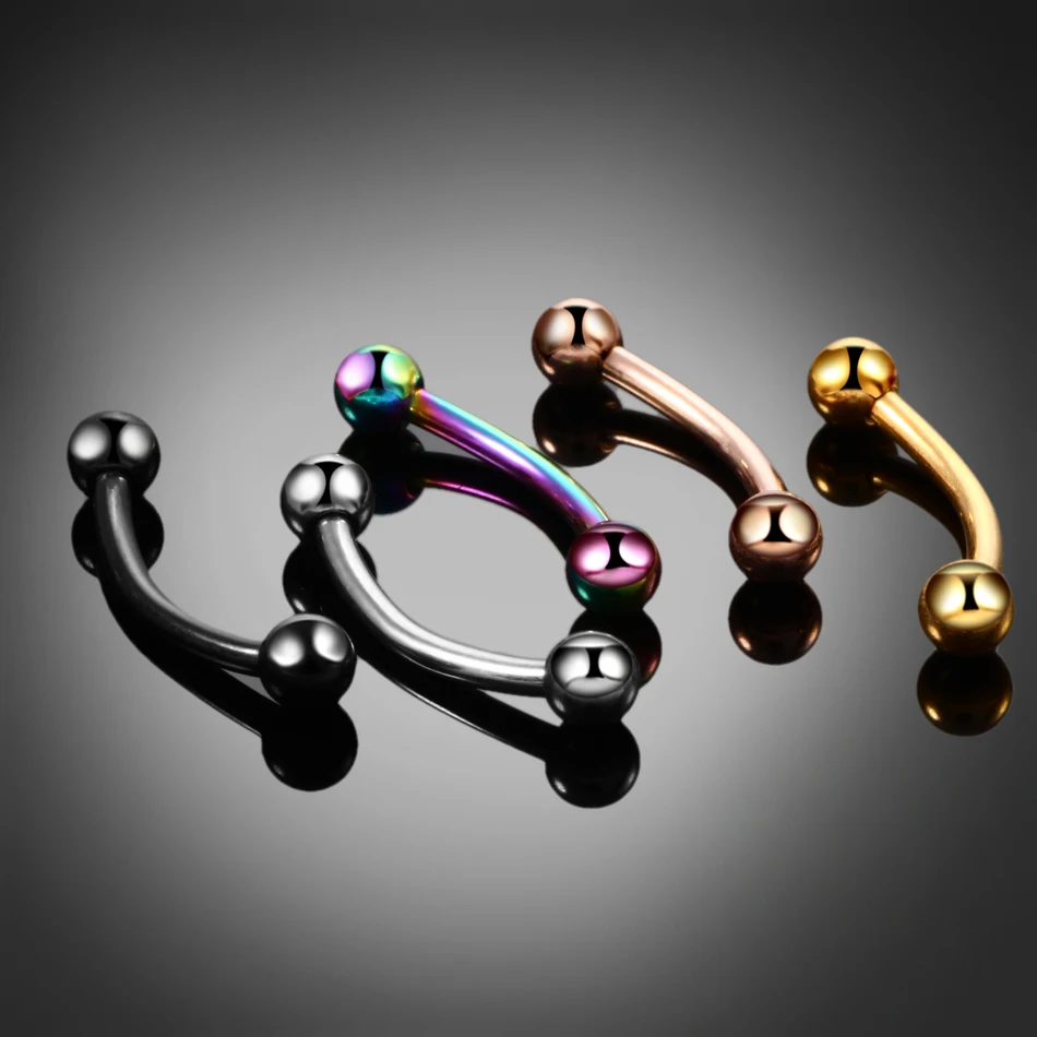 Body Piercing Jewelry 1Pc G23 Titanium Eyebrow Ring