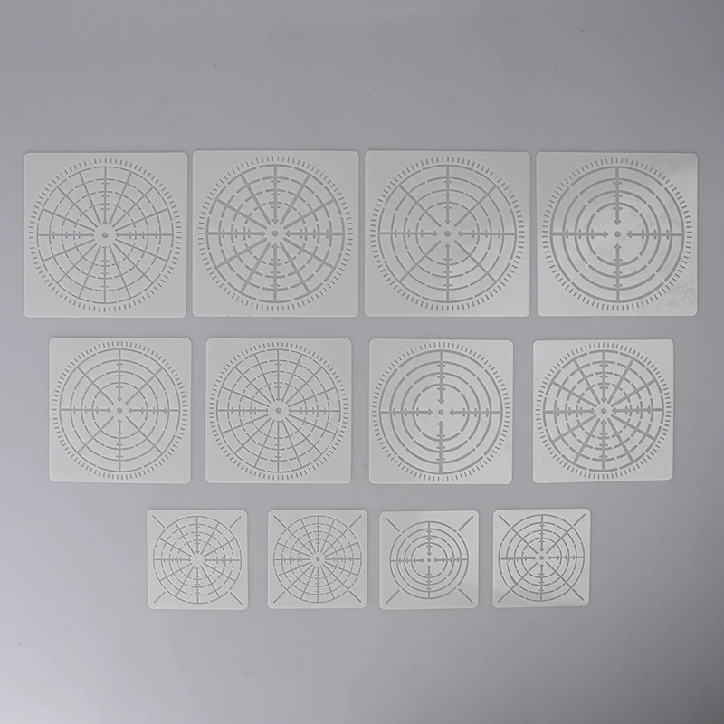 DIY 12PCS Reusable Mylar Mandala Dotting Painting Stencils Templates Tools for Craft Furniture Wood Canvas Rocks Fabric Wall Art art drawing tools