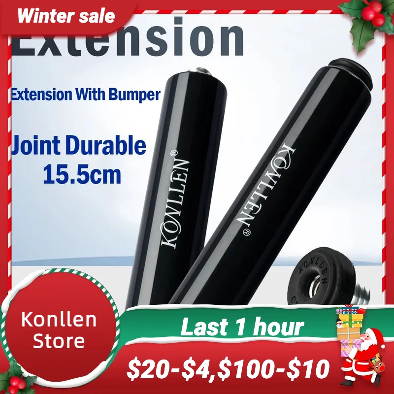 

Оригинальный удлинитель для бильярда Konllen с бампером, прочный профессиональный кий 15,5 см, аксессуары для бильярда