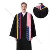 Venezuela Flag Unisex Adult Graduation Stole Shawl for Academic Commencements Celebration Uniform 4