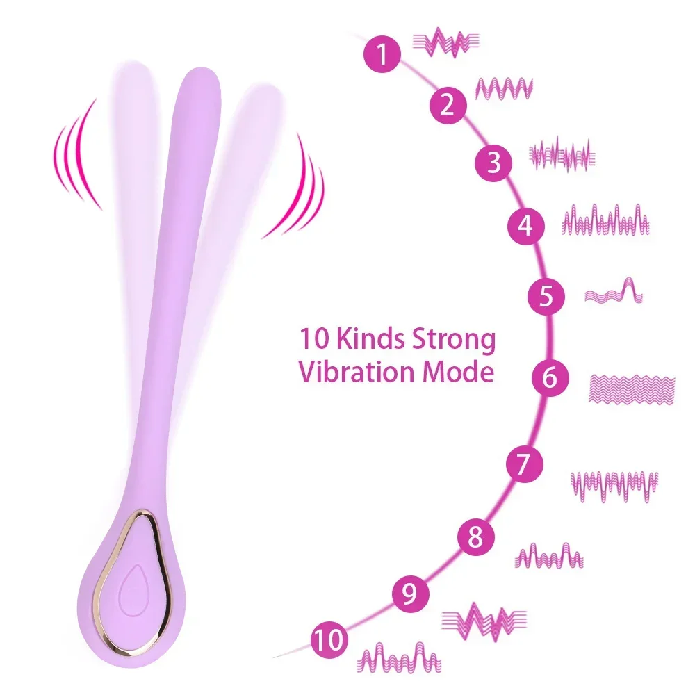 10 Speeds Vibrating Urethral Stick Male Penis Stimulation Vibrator Wand Female Vagina Massage Masturbator Erotic Adults Sex Toy penis sex toys