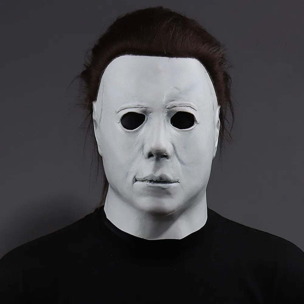 1978 Halloween Michael Myers Mask Cosplay Horror Bloody Killer Demon Latex Helmet Carnival Masquerade Party Costume Puntelli