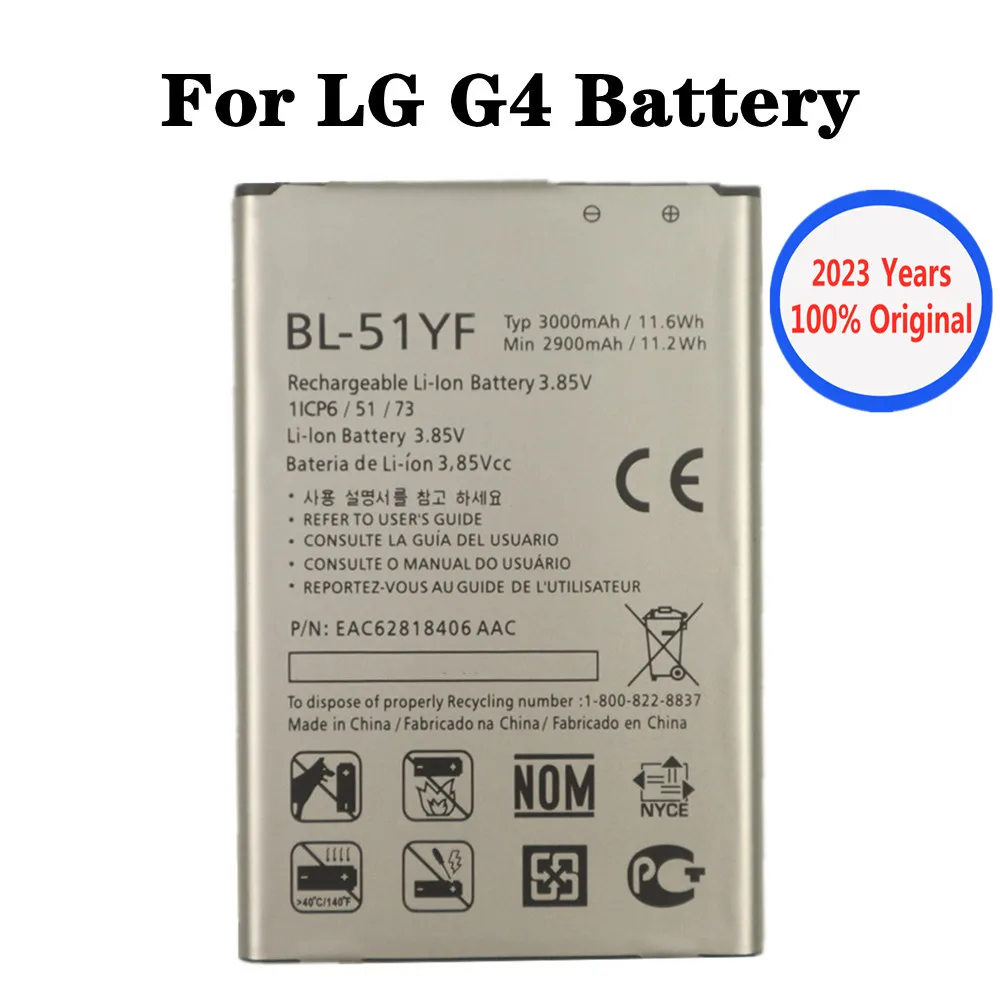 2023 Nuova Batteria Bl51Yf Per Lg G4 H815 H811 H810 H818 H819 V32 Vs986 Vs999 Us991 Ls991 F500 G Stylo F500 F500S F500L Batteria