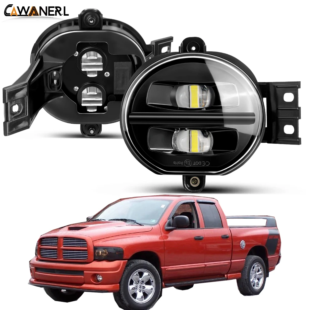 2X60W 12000Lm Gruppo Fendinebbia Paraurti Anteriore Per Auto Led Fendinebbia Per Dodge Ram 1500 2002 2003 2004 2005 2006 2007 2008