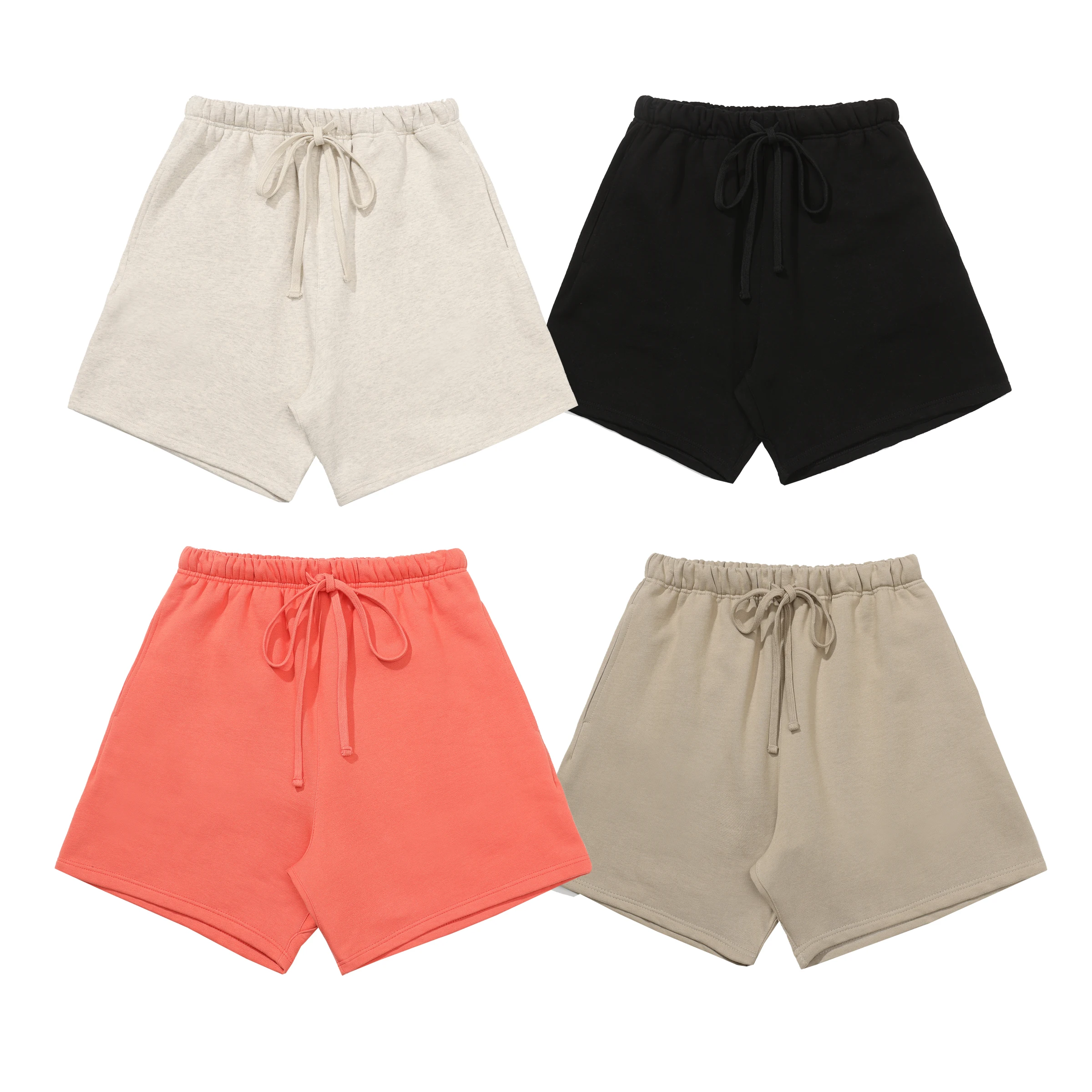 

Fashion Solid Color Shorts Oversized High Quality Loose Shorts High Street Hip Hop Cotton Running Sports Shorts