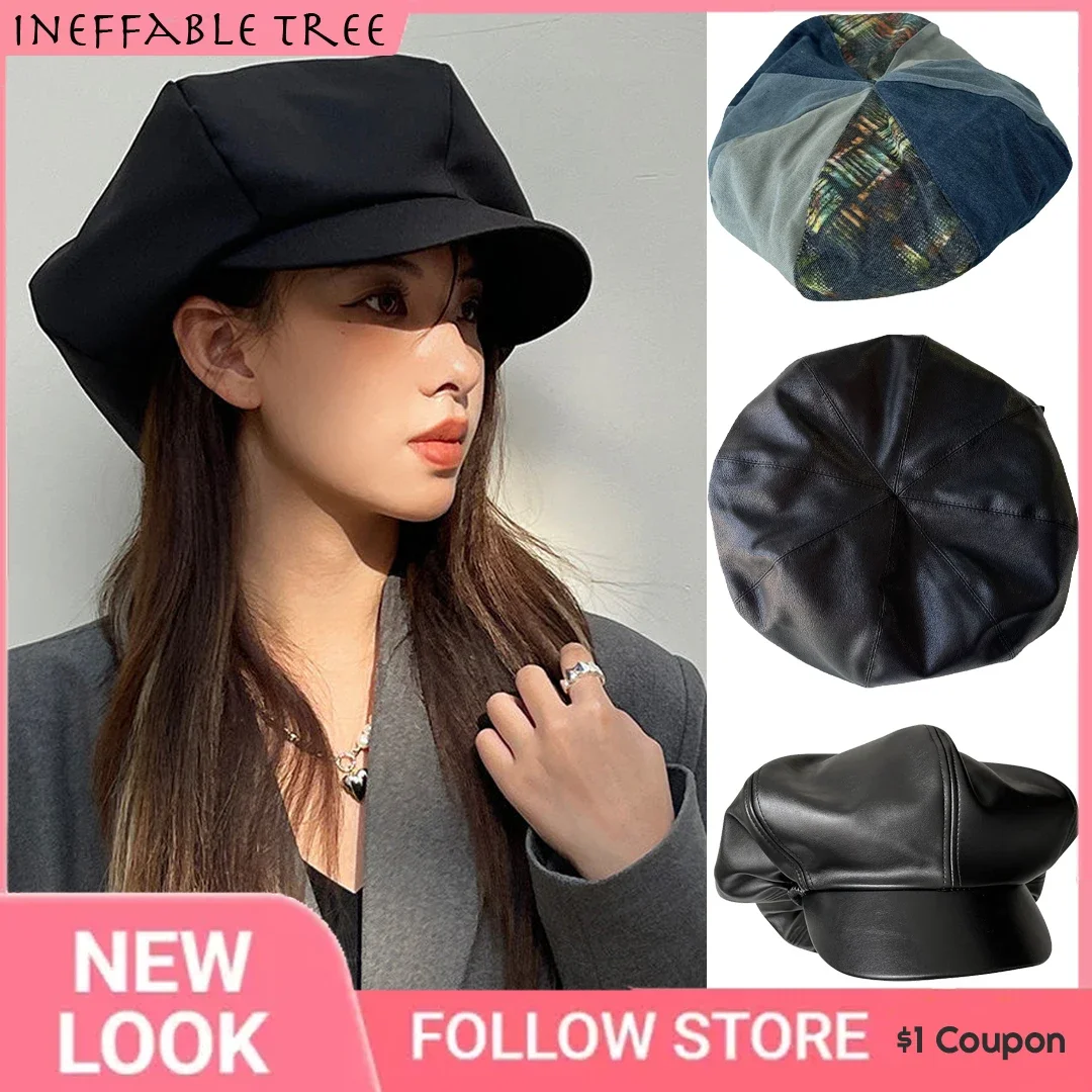 Y2K Oversized Fashionable Beret Women INS European American