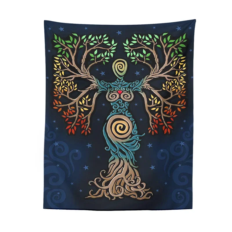 

Life Tree Wall Decor Picnic Mat Bedspread Sheet Wall Decoration Room Decor Tapestry Art Tarot Mysterious Wall Art Dorm Room