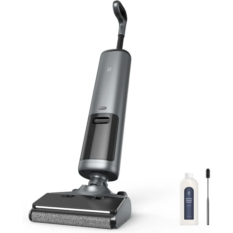 

OSOTEK Cordless Wet Dry Vacuum Mop Combo - Unique 180 ° Flat Wide Floor Brush for Pet Hair, Footprints & Household Messes
