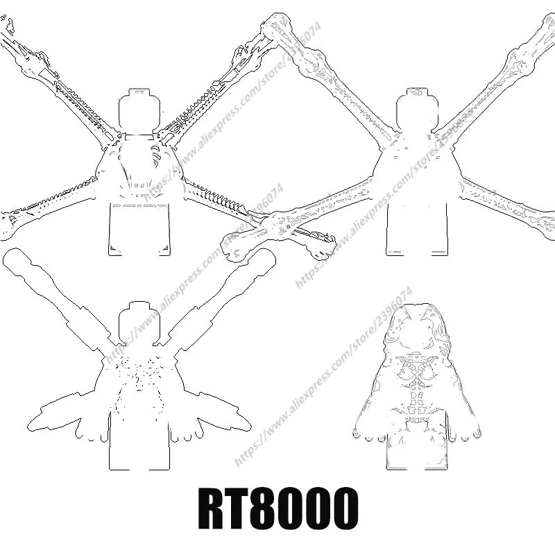

Фигурки-конструкторы RT8000 RT054 RT055 ZY376 ZY377