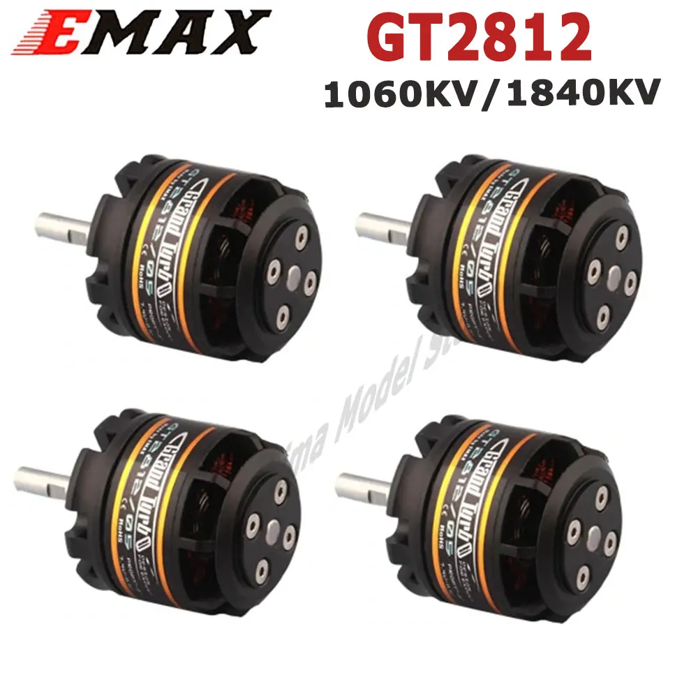 

EMAX GT2812 1060KV/1840KV Brushless Motor 2-3S GT Series 5mm Shaft For RC FPV Drone