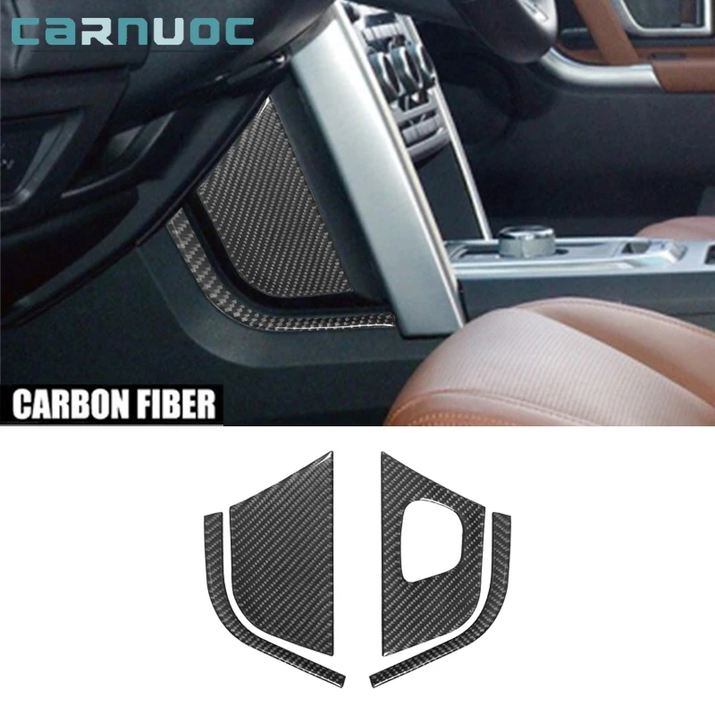

Carbon Fiber Stickers Console Side Cover Trim For Land Rover Discovery Sport 2015-2019 Car Interior Decorative Accessories