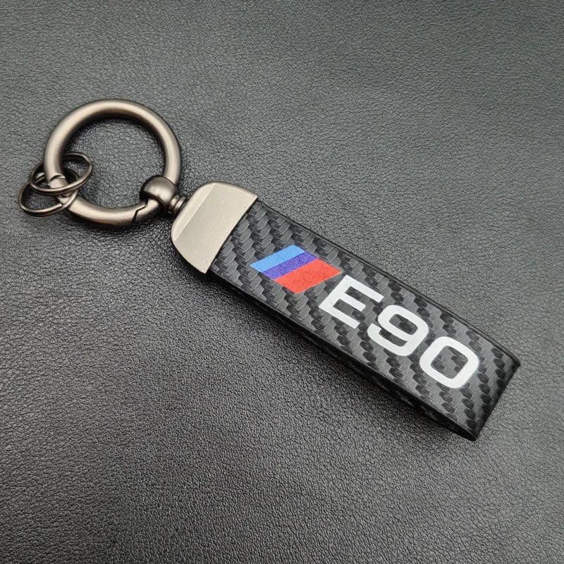 2024 Carbon Leder Schlüssel ring Mann Frauen Luxus Auto Schlüssel bund für BMW E46 E90 E39 E60 E36 E30 E61 E91 E92 E87 Schlüssel bund Zubehör