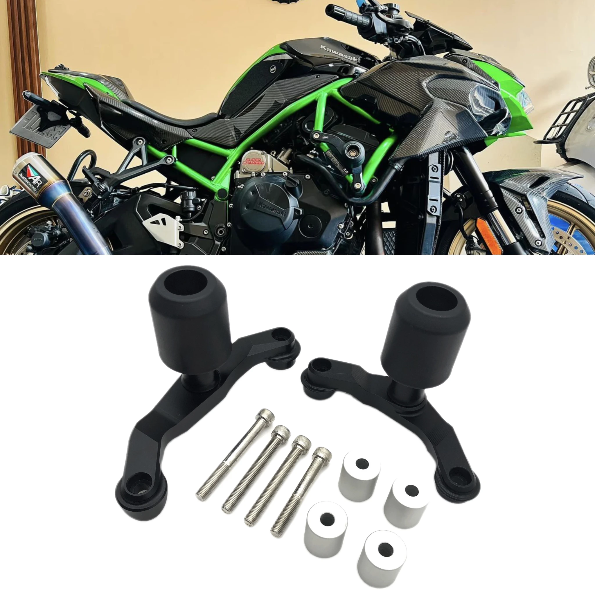 

Для KAWASAKI ZH2 2020 2021 2022 2023 защитный слайдер для мотоцикла
