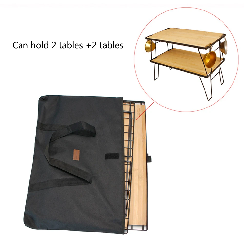 Portable Camping Foldable Table Tote Bag with Handle Waterproof Oxford Carry Bag Outdoor Storage Bag for Camping Outdoor Picnic