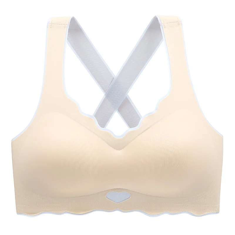 Large Size Lingerie For Women Thin Style Large Chest Small Size No Marks Gathered Auxiliary Breasts Anti Sagging Sports Bra 6XL