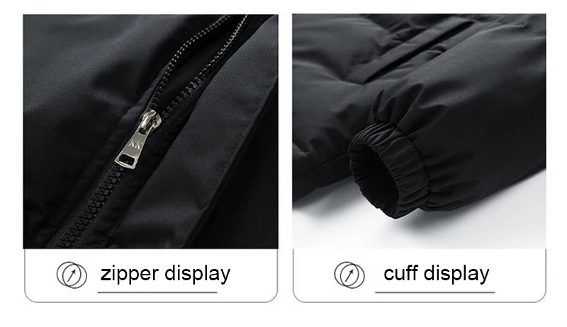 8XL Winter Men's Parkas Solid Premium Hooded Puffer Plus Size Loose Fit Coat Warm Padded Cotton Outerwear Thick Jacket