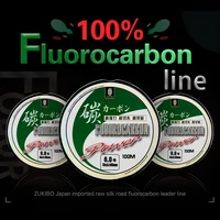 ZUKIBO 50M 100M 100% Fluorocarbon Fishing Line Diameter 0.13-0.71mm Japanese Monofilament Leader Line For Fishing Sinking Line 2